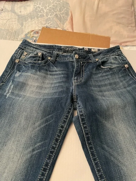 Miss Me Women’s Dark Blue Bootcut Jeans - Picture 10 of 13